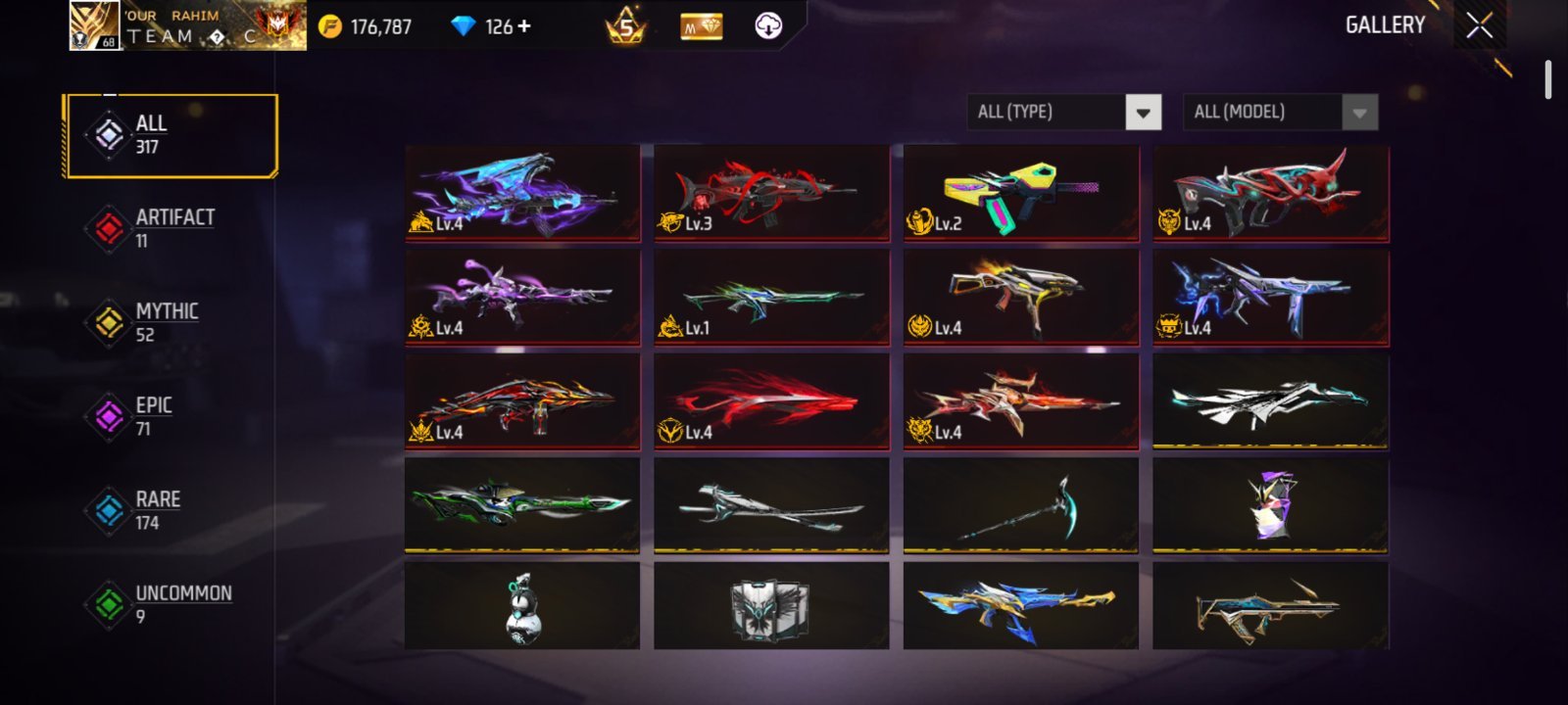 🔥 FF ID SELL 🔥  Level: 68 Evo Gun: 12টা