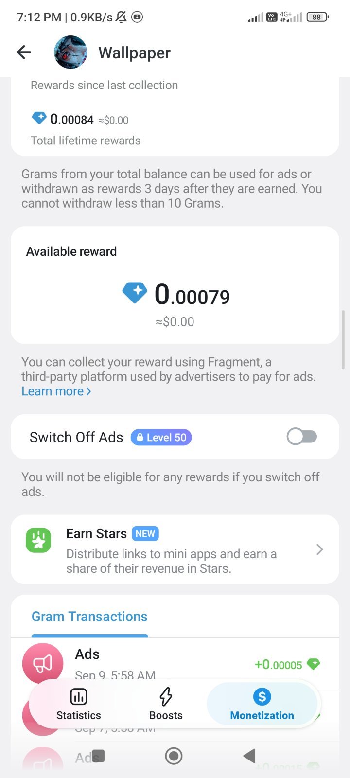 💲Monetization On Telegram Channel ✅