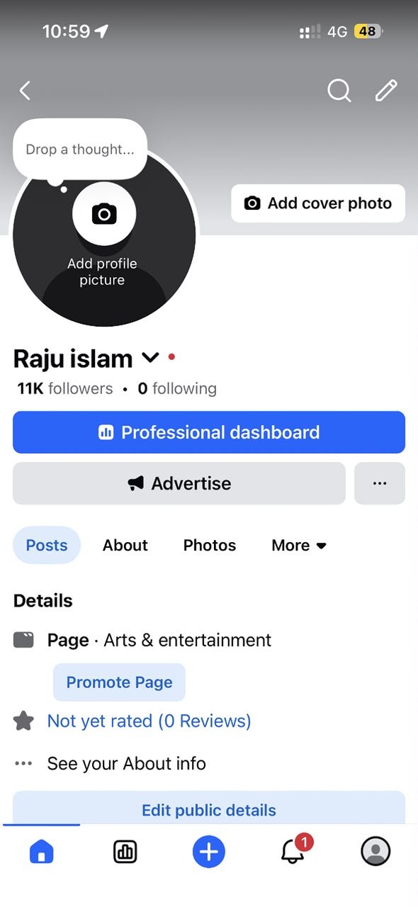 11k follower page sell