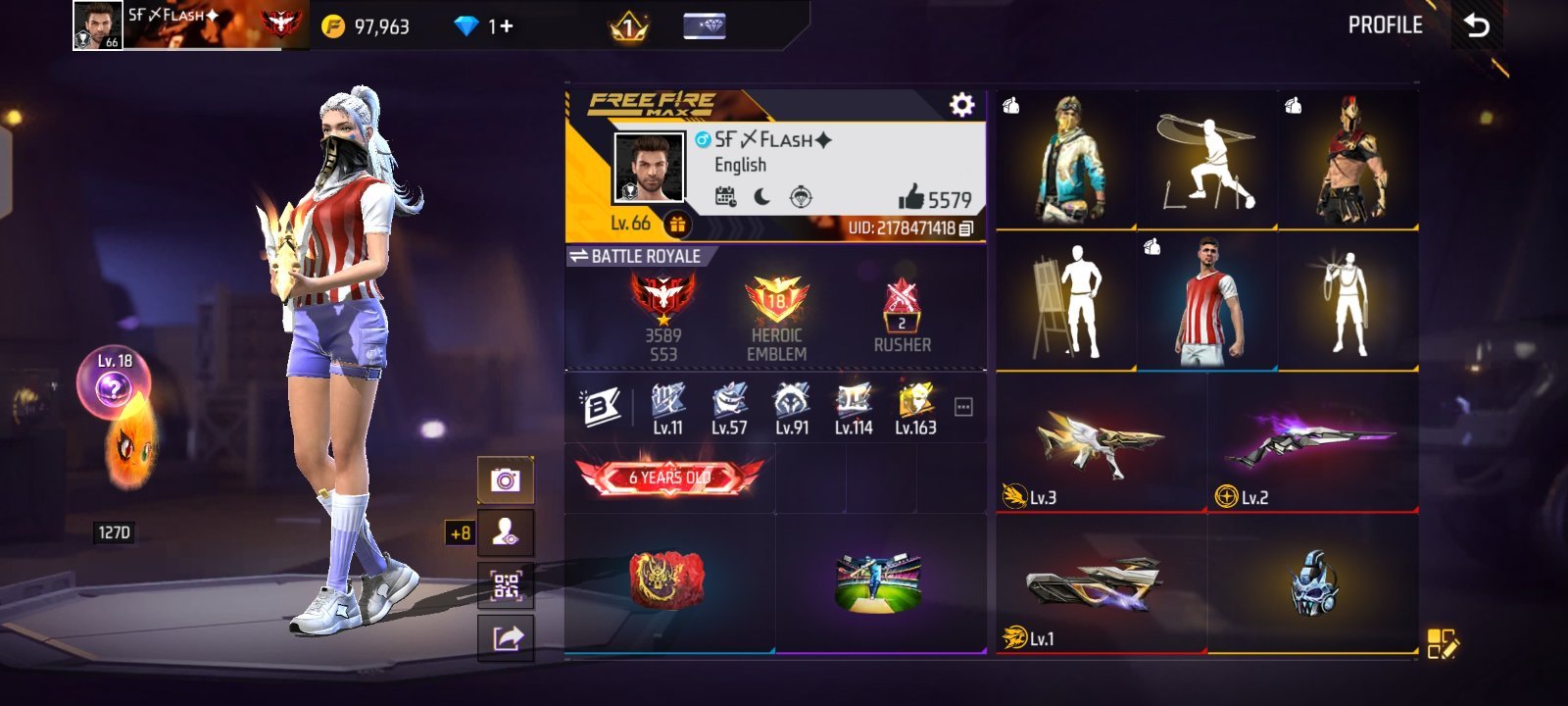 🔥 FREE FIRE ID FOR SALE 🔥