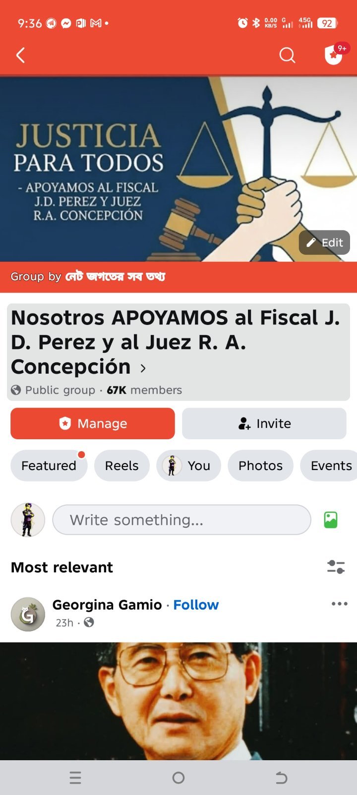 International Facebook Group Full Active -67 K Members