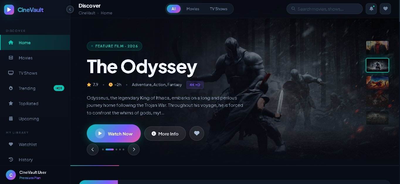 🎬 CineVault – Premium Blogger Entertainment Website for Sale