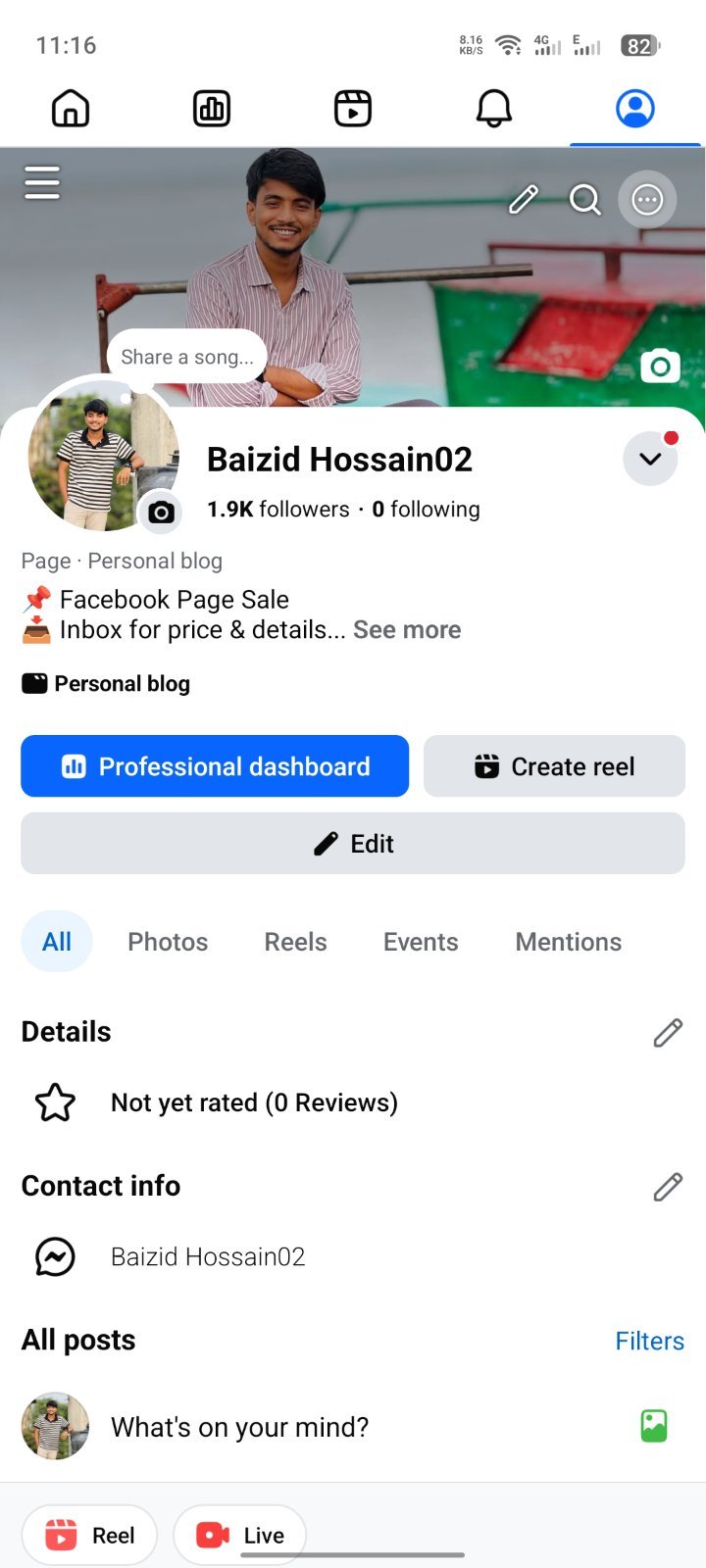 📢 🔥 PAGE FOR SALE 🔥 ✨ একদম ফ্রেশ ও নতুন পেজ 🚫 কোনো মনিটাইজেশন নেই 📊 ক্লিন স