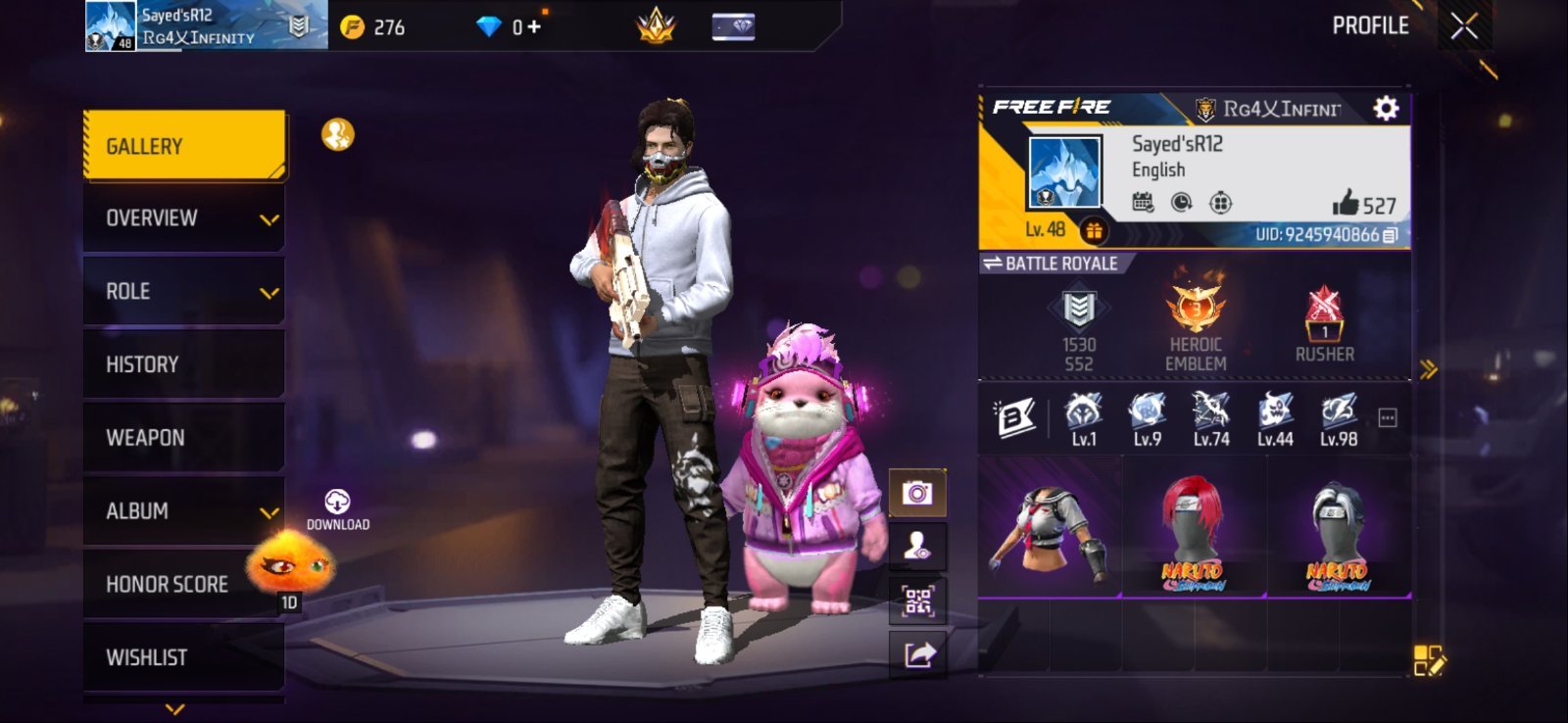 2 Years Old Free Fire ID