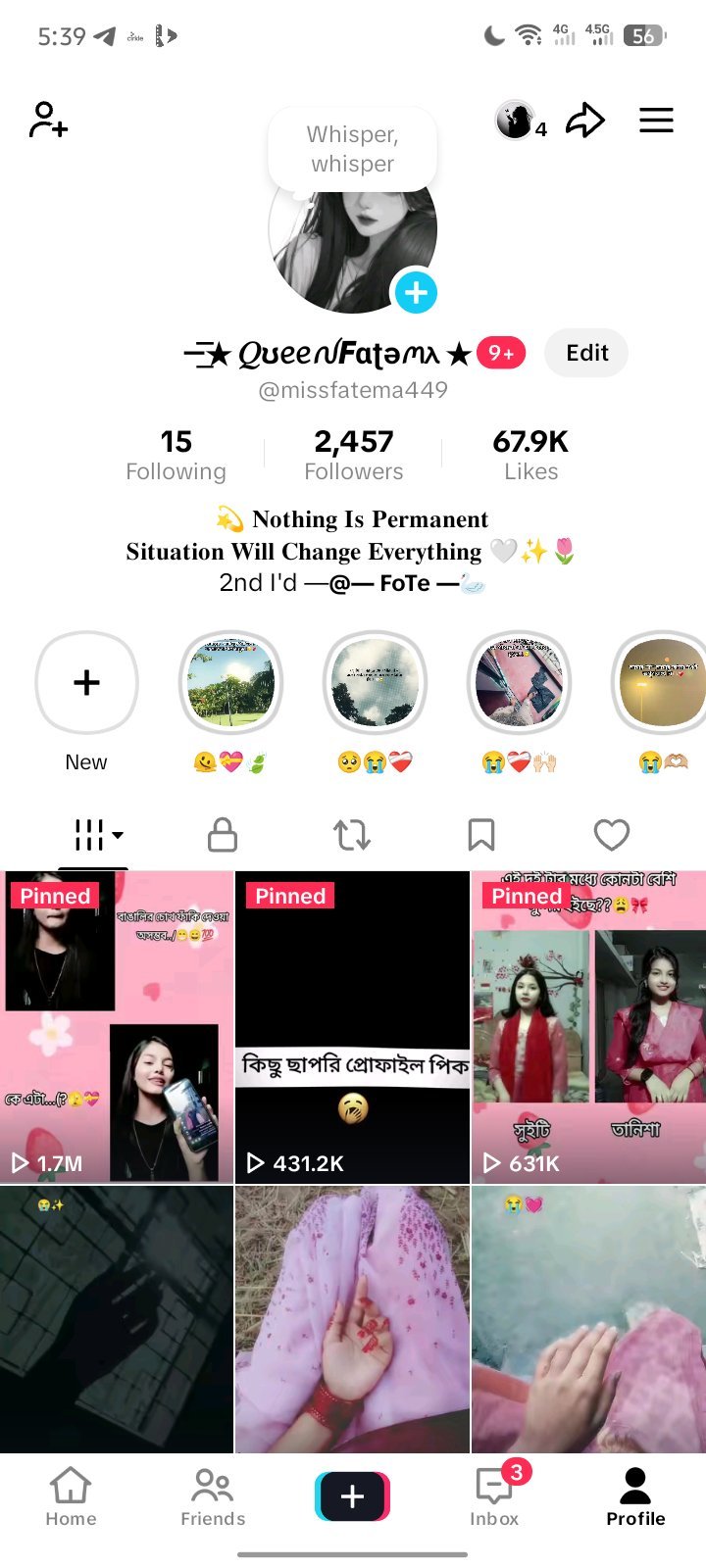 🔥 2.4K+ Followers TikTok Account | 67.9K Likes | Viral Videos 1M+ Views 🔥