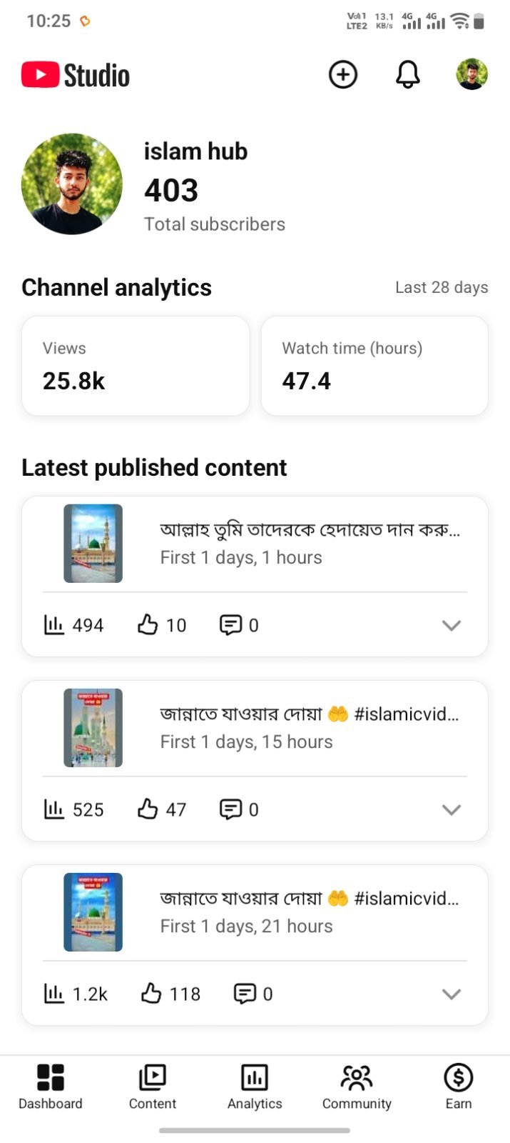 Full fresh raning 403 subscriber Islamic channel