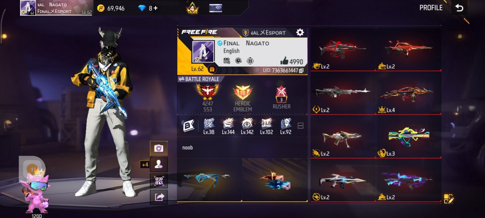 Free Fire Account Sell