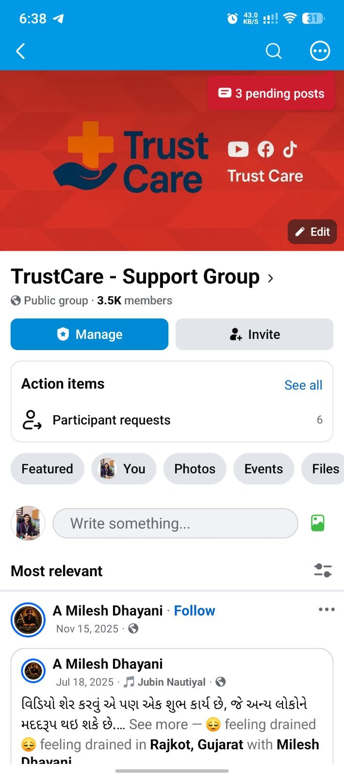 3.5k Member Group For Sale