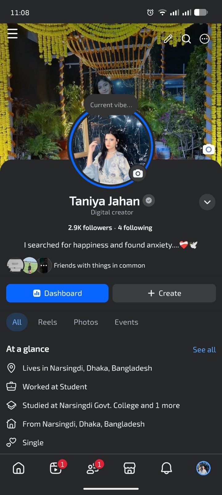 Facebook page 2.9k followers