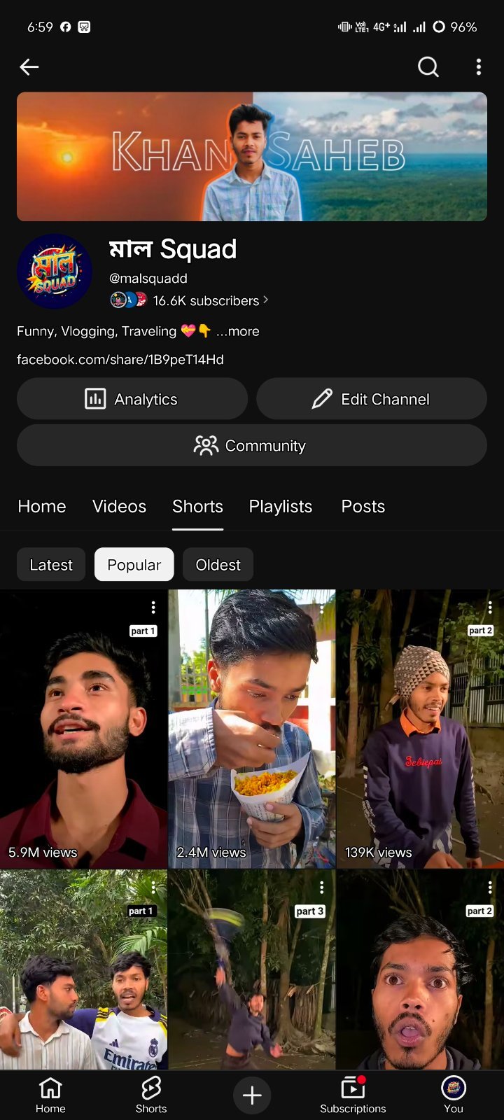 16k+ Subscriber active