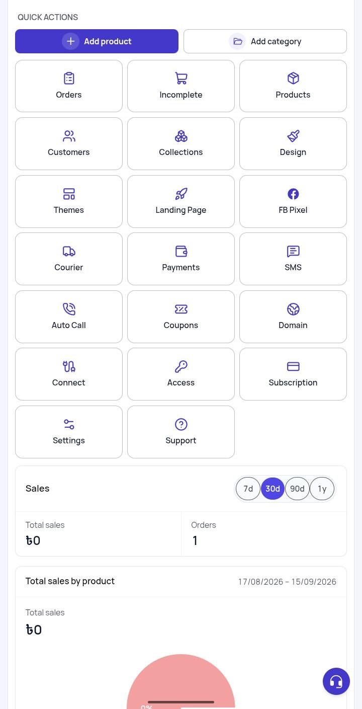 Premium E-commerce website