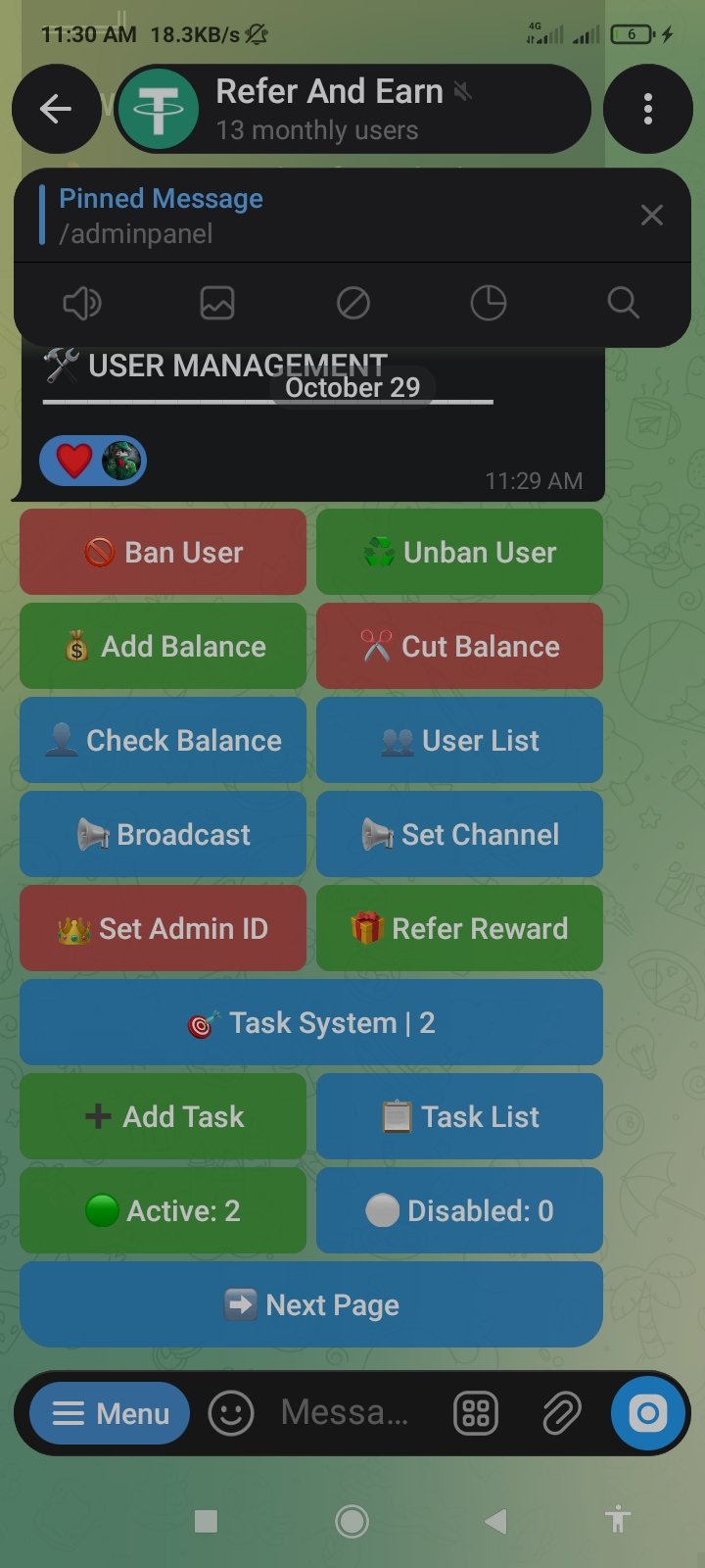 🚀 Refer and Earn Bot – Complete Telegram Earning Mini App বিক্রি হবে!