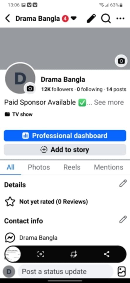 12 k follower page sell