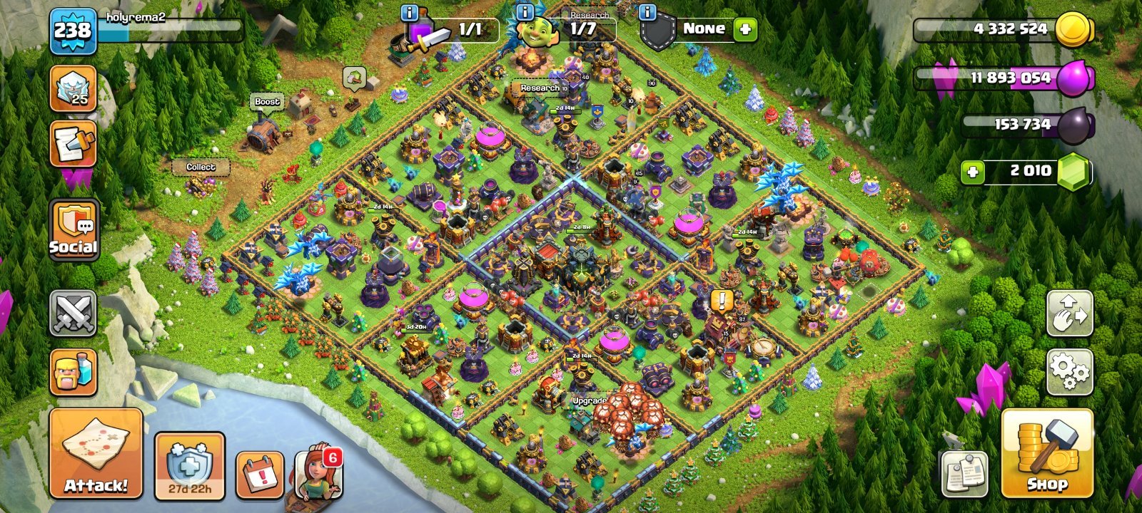 2015 old cash of clans account
