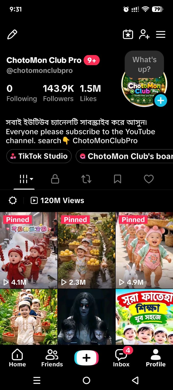 🔥 143.9K Followers TikTok Account বিক্রি হবে | 120M+ Views | দাম ১৫,০০০ টাকা