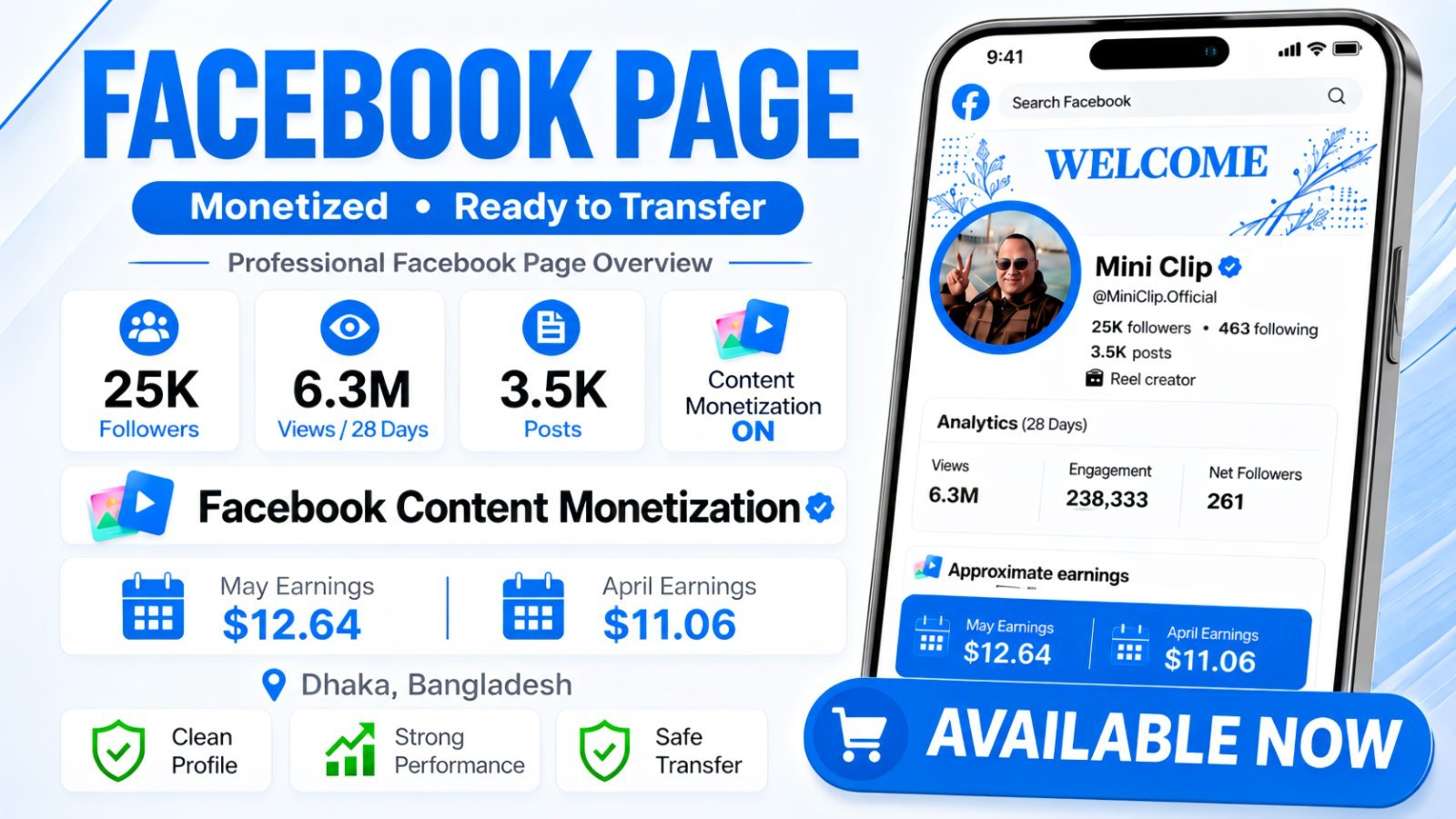 Facebook 25K Monetized Page
