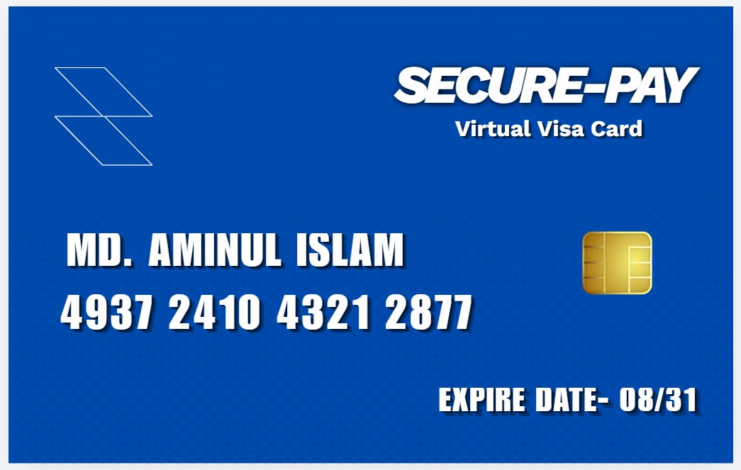 Reloadable Visa Card With 5$ Balance