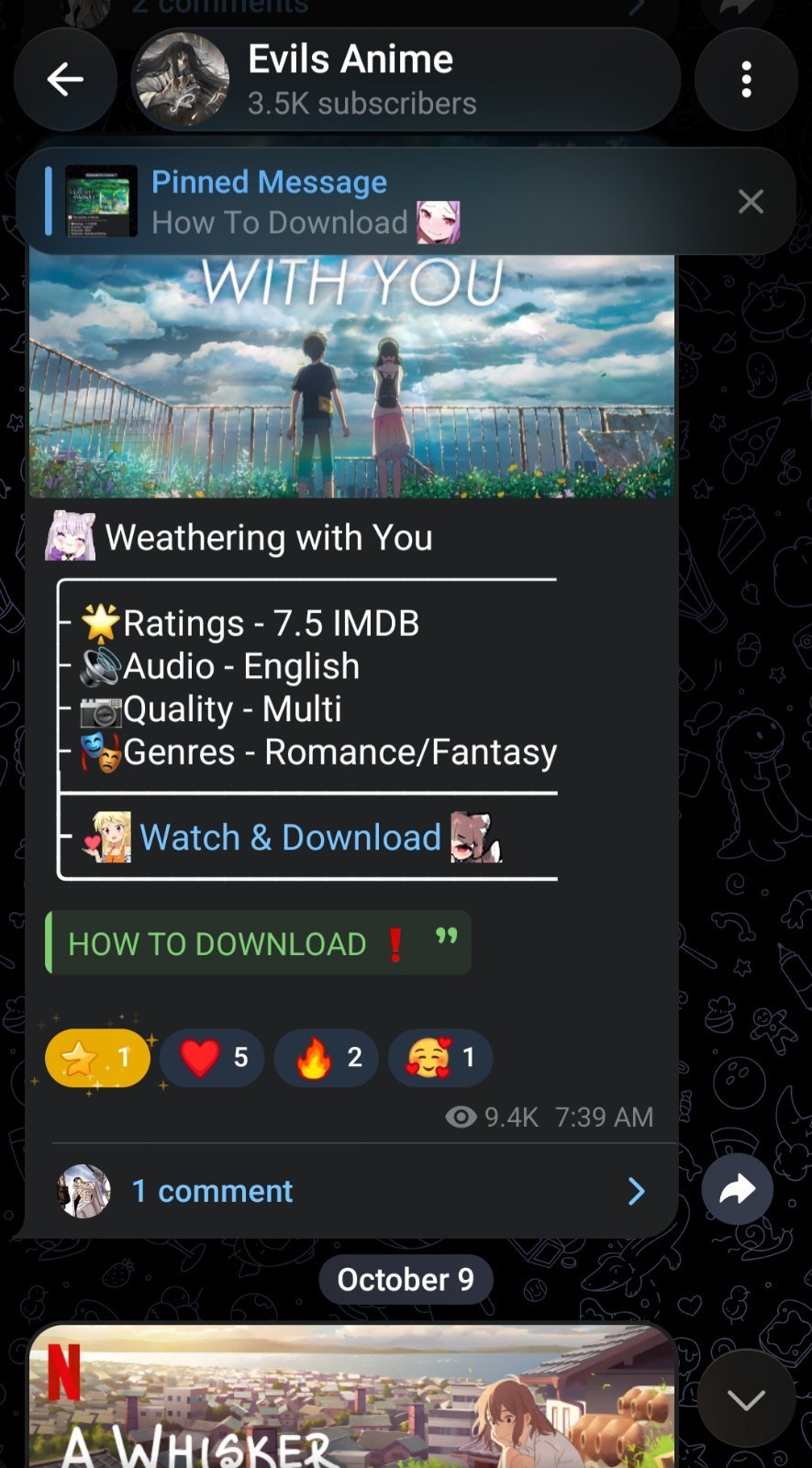 Telegram Channel for Sale | Evils Anime | 3.5K Subscribers |