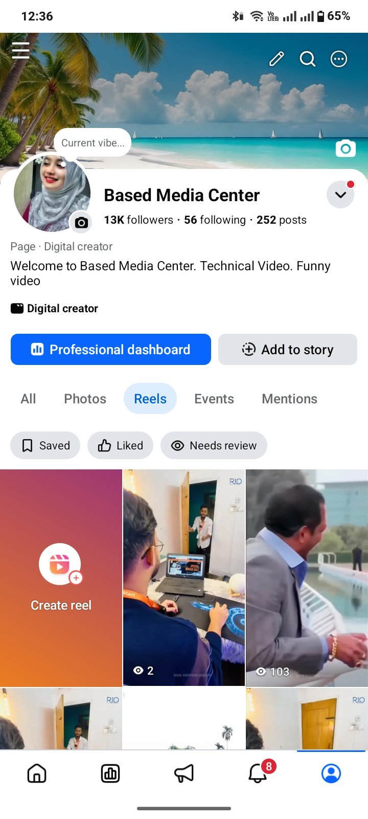 Facebook page