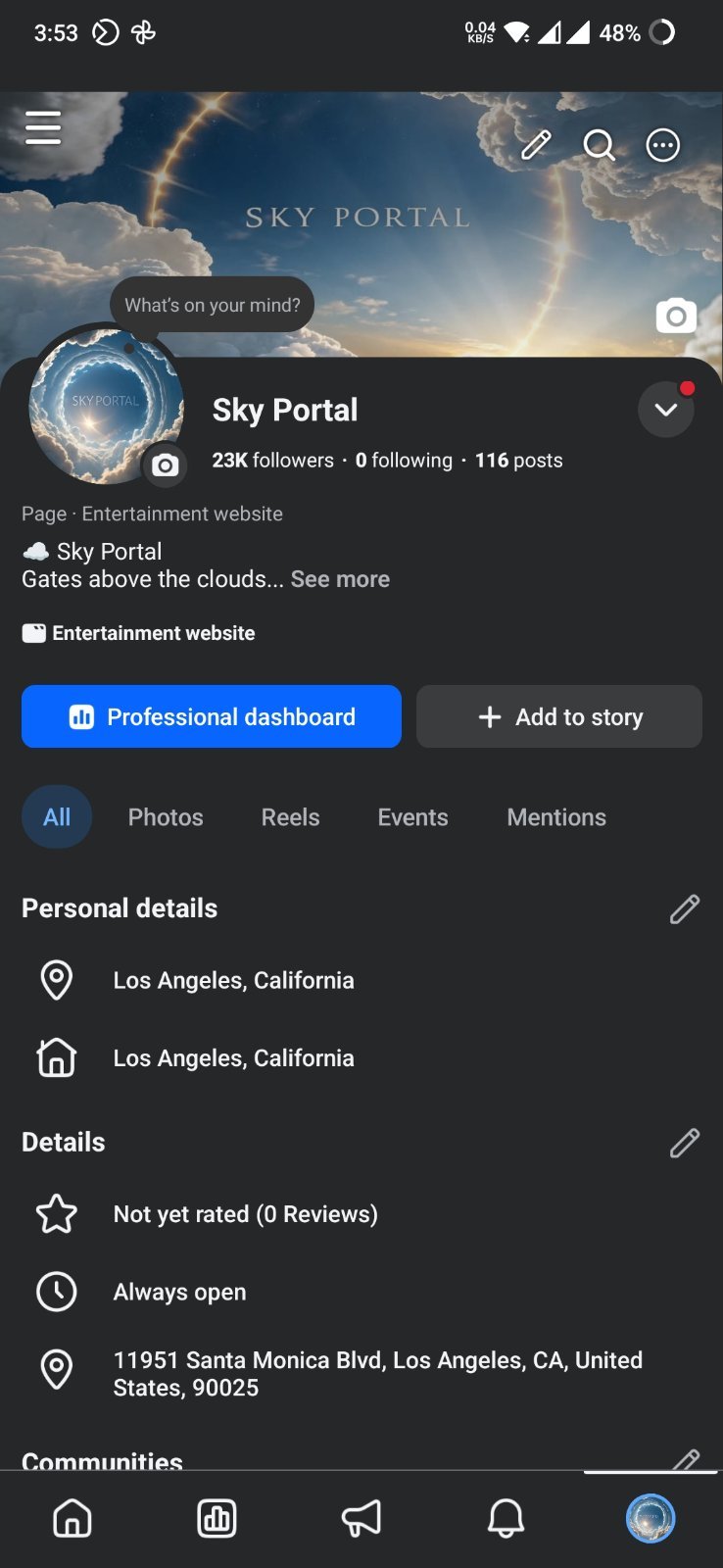 Facebook page for sell