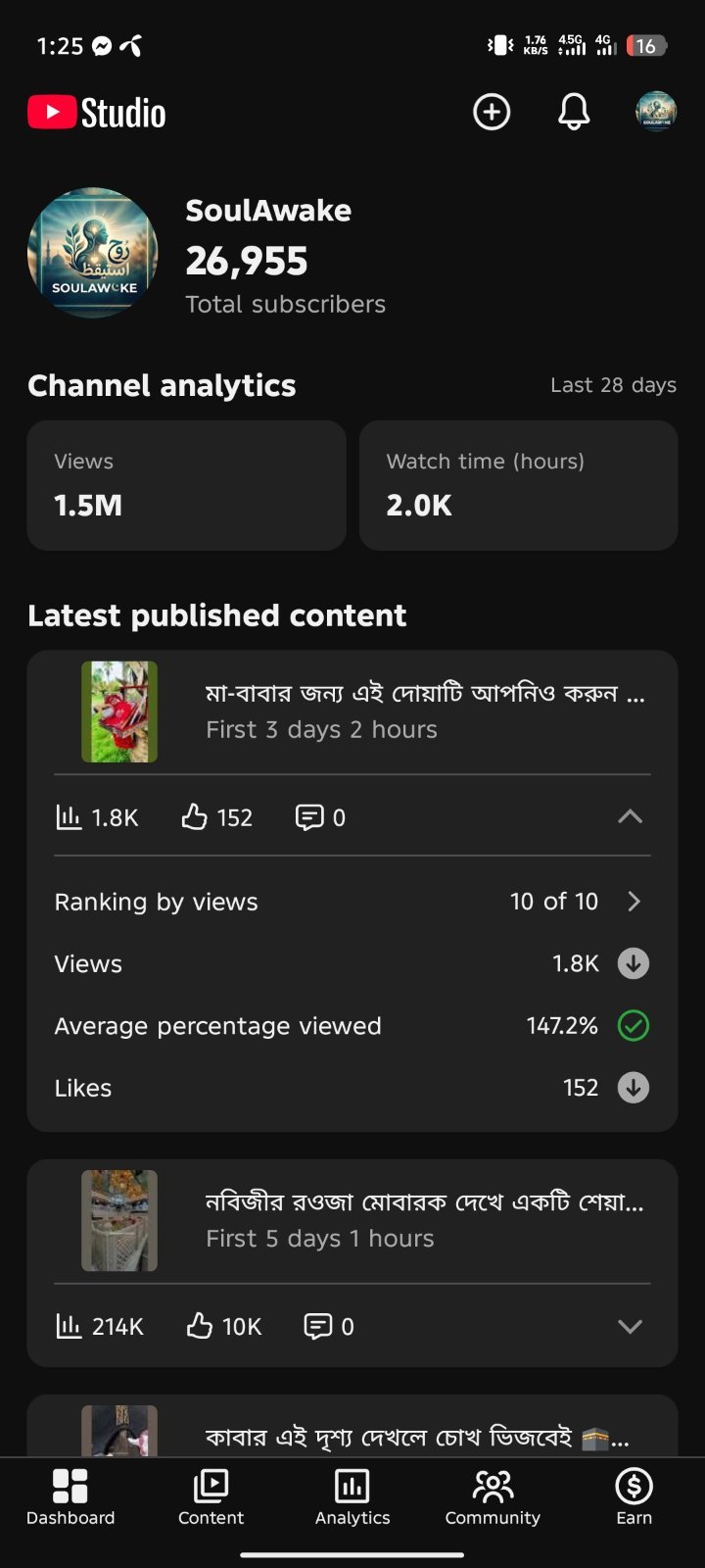 একদম ফুল ফ্রেশ শর্টস চ্যানেল, অর্গানিক সাবস্ক্রাইবার