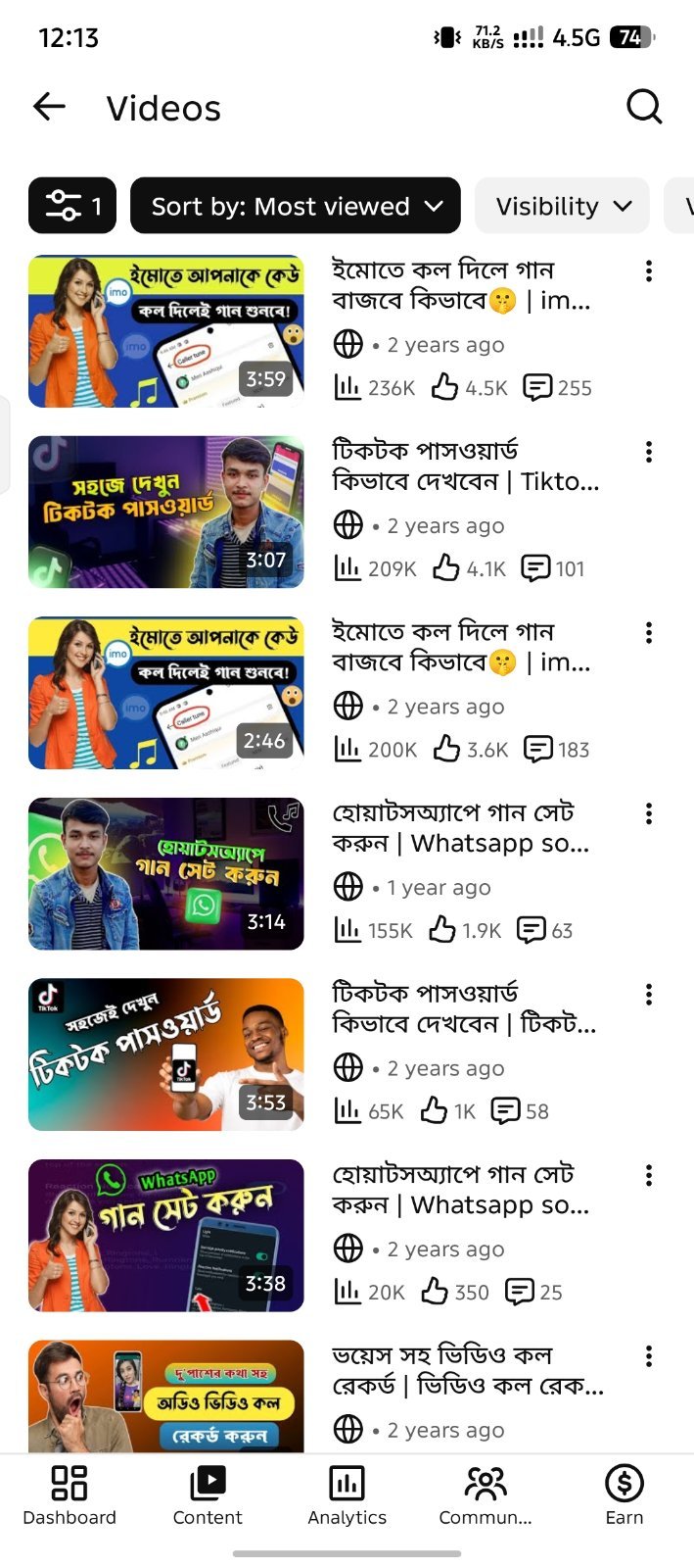 Long YouTube channel sell