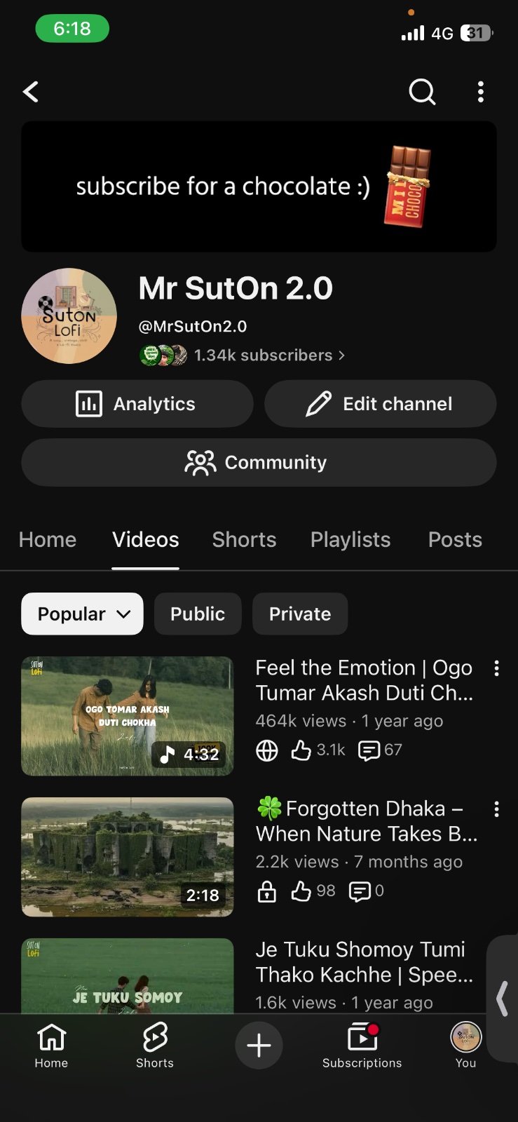 Mr SutOn 2.0 Subscribers 1.34k