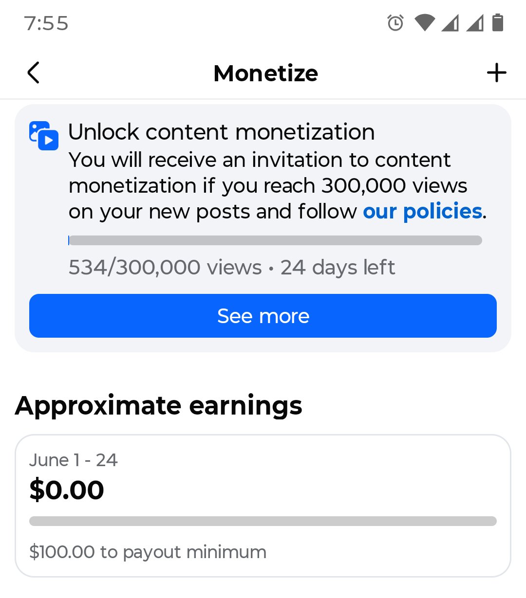 Monetized enable ready page sell