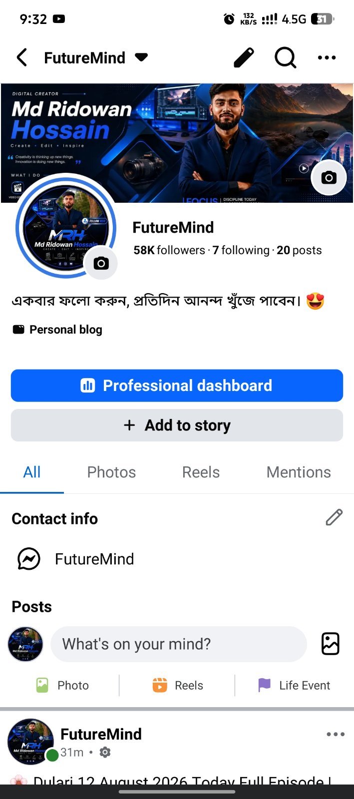 🔥 58K Followers Facebook Page For Sale 🔥