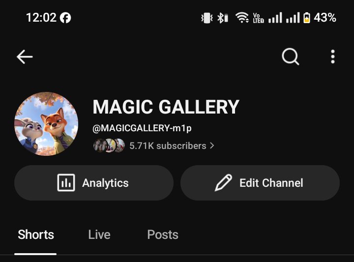 Youtube channel almost 5.7k Subscriber