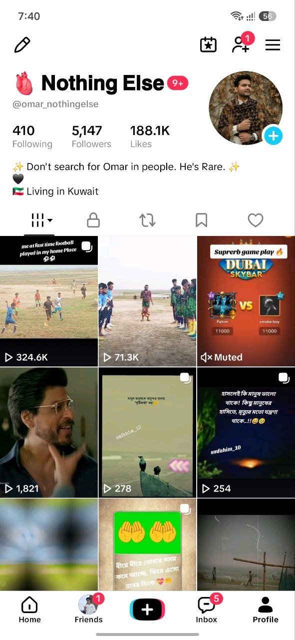 5000 প্লাস ফলোয়ার 188k প্লাস লাইক আইডি বিক্রি হবে।